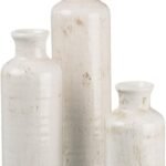 Charming Sullivans White Ceramic Farmhouse Vase Set