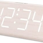 DreamSky Wooden Digital Alarm Clock: Stylish & Functional