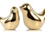 Elegant Gold Bird Statues for Chic Home Decor
