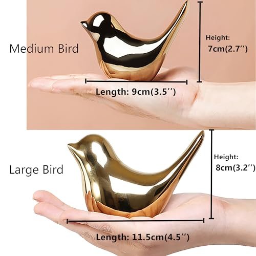 Elegant Gold Bird Statues for Chic Home Decor