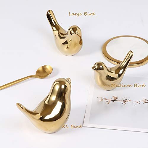 Elegant Gold Bird Statues for Chic Home Decor