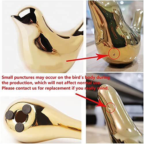 Elegant Gold Bird Statues for Chic Home Decor