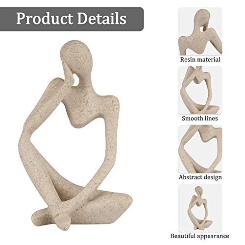 Elegant Sandstone Thinker Abstract Sculpture for Home Decor