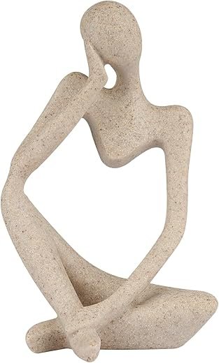 Elegant Sandstone Thinker Abstract Sculpture for Home Decor