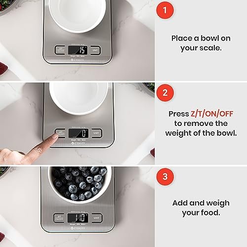Precision Etekcity Food Scale for Healthy Cooking & Baking
