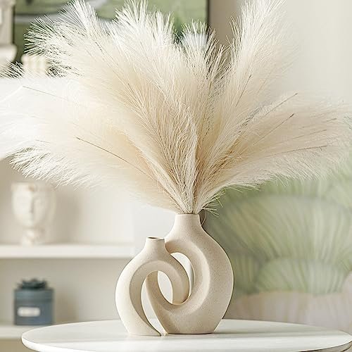 Snuggle Hollow Boho Ceramic Vase Set - Nordic Aesthetic