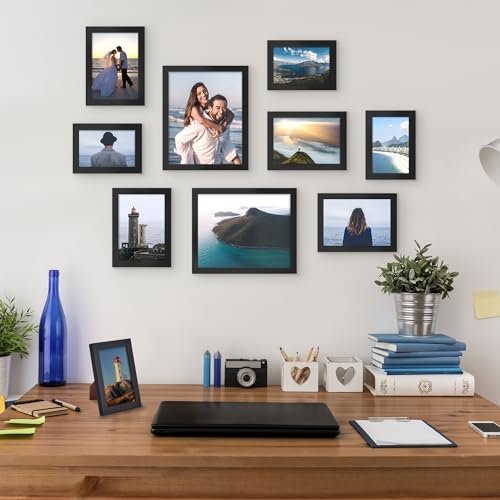 Upsimples 10-Pack Gallery Frames for Stunning Wall Decor