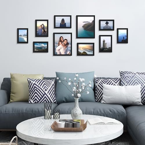Upsimples 10-Pack Gallery Frames for Stunning Wall Decor