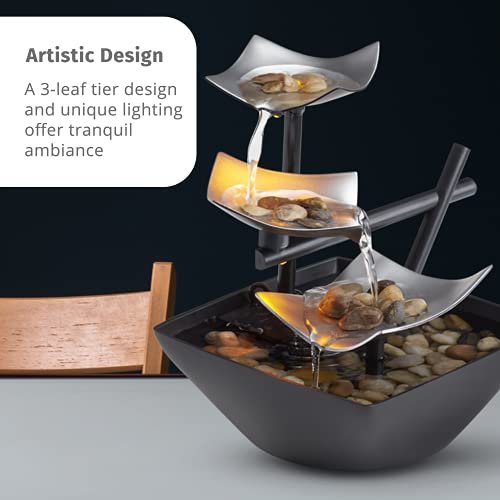 Zen 3-Tier Tabletop Fountain for Indoor Relaxation
