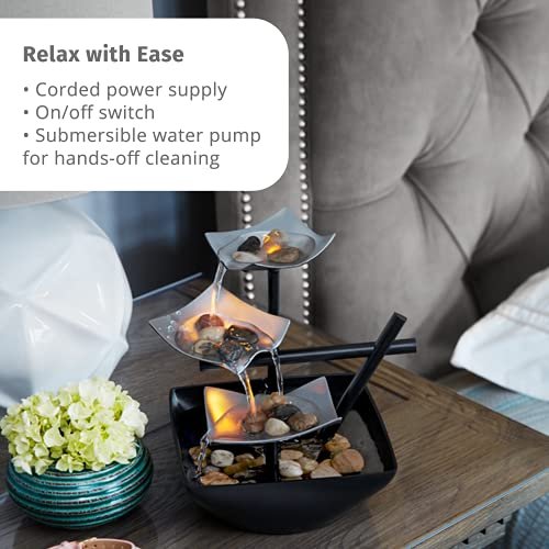 Zen 3-Tier Tabletop Fountain for Indoor Relaxation