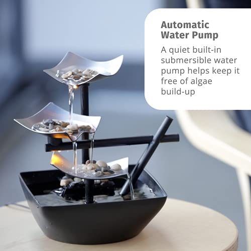 Zen 3-Tier Tabletop Fountain for Indoor Relaxation